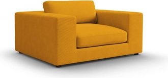 CXL by Christian Lacroix Sofá 1,5 plazas de pana amarillo