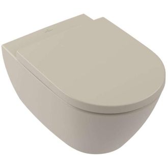 Villeroy & Boch Subway 2.0 - Inodoro Suspendido, Direct Flush, Ceramicplus, Almond 5614r0am