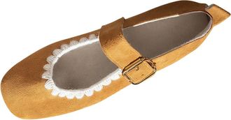 Generic Womens Mary Jane Shoes Wide Fit Casual Pumps Solid Color Stylish Comfortable Foldable Lightweight Breathable Ballet Flats Outdoor Leisure Yellow