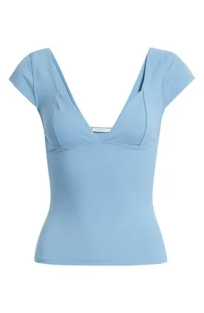 Free People Duo Corset Top in Blissful Blue at Nordstrom, Size X-Small