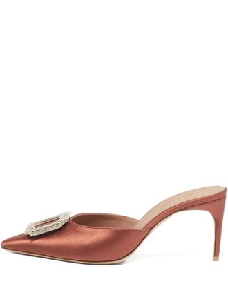 Malone Souliers crystal-embellished mules - Pink