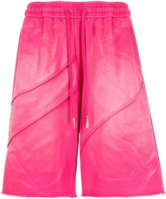 Feng Chen Wang drawstring cotton shorts - men - Cotton - L - Pink