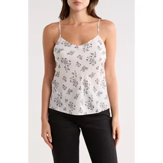 AG - Adriano Goldschmied Scarlet Cupro Camisole in Flower Shower Ivory Dust at Nordstrom Rack, Size X-Small