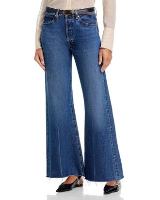 Frame Denim Lax High Rise Flare Jeans In Antidote Raw