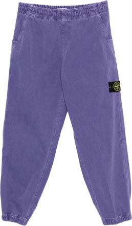 Stone Island Trainingsbroek met logopatch - Paars
