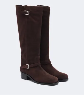 Staud Brooklyn suede knee-height boots