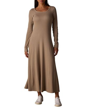 The Normal Brand Normal Rib Ls Midi Dress