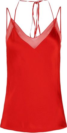 Ferragamo Satin V-Neck Camisole