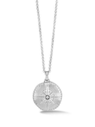Dower & Hall True North necklace - women - Sterling Silver/Diamond - One Size