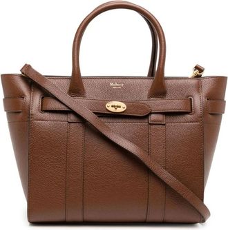 Mulberry Tassen, Dames, Bruin, ONE Size, Small Zipped Bayswater Tote Bag