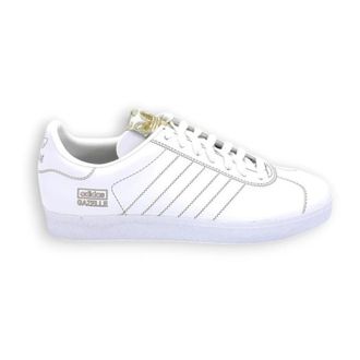 adidas Gazelle Leren Veterschoen Rubberen Zool Schoen - Heren - Skateschoenen - Wit - 44 2/3 EU - Fitness