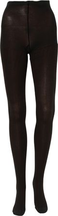 Dolce & Gabbana Socks Black Wool Tights Stocking Pantyhose One Womens Size (Pre-Owned)
