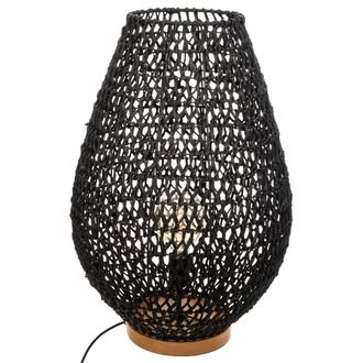 Atmosphera Atmosphera - L&aacute;mpara &laquo;etel&raquo; Negro - Metal Y Papel H 55 Cm Cr&eacute;ateur DInt&eacute;rieur