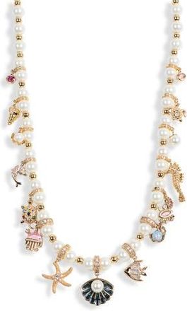 Eye Candy Los Angeles Aimee Charm Necklace in Gold at Nordstrom Rack