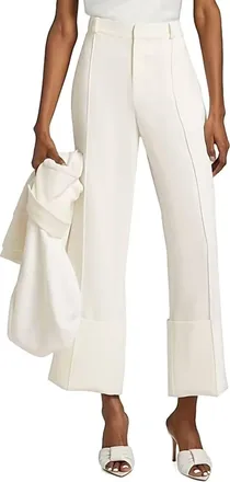 Cinq &agrave; Sept Alliston Wide Leg Pants In Ivory