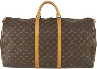 Louis Vuitton Pre-owned Weekend Bags, female, Brown, Size: ONE SIZE Pre-owned Vintage Monogram Keepall Duffle Bag
