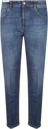 Pantaloni Torino Jeans, Heren, Blauw, W35, Denim, Slim-fit Jeans