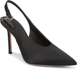 Favorite Daughter Remy Pointed Toe Slingback Sandal in Black at Nordstrom, Size 6.5