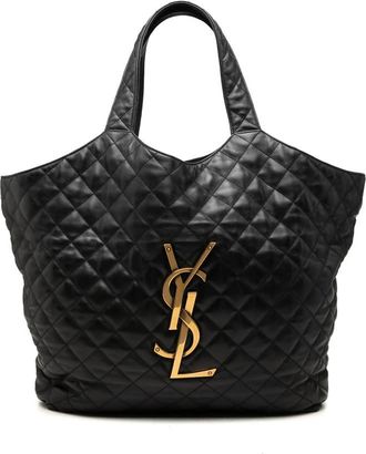 Saint Laurent Pre-owned Saint Laurent Maxi Quilted Lambskin Icare Shopping Tote Ladies U0BEVKT9IMJB0HE9