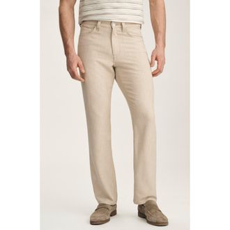 34 Heritage Charisma Relaxed Straight Leg Twill Pants in Wheat Cross Twill at Nordstrom, Size 38 X 30