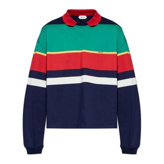 Versace Polo Shirts, male, Multicolor, Size: L Long-sleeved Polo