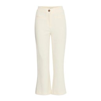 Ichi Pantaloni flare Birch - - Trousers - Donna - Bianco - 2XL