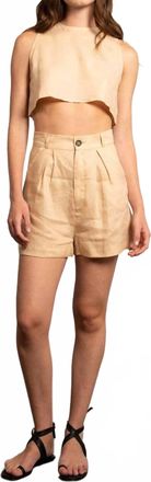 Parentezi Eliza High Waist Short In Honey