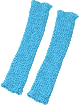 Generic Velvet Gloves Black Long Arm Warmers Gloves Winter Long Fingerless Gloves for Women Gloves Mittens for Men and Women Finger Gloves Without Fingertips,