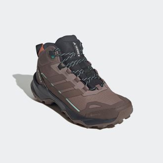 ADIDAS TERREX Wanderschuh ADIDAS TERREX TERREX SKYCHASER AX5 MID GORE-TEX, Damen, Gr. 38, orange (trace braun, earth strata, semi impact orange), Synthetik, Textil,