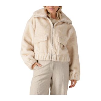 Simple Wv-Pi-Fmink-25-3 Jacket - Dames - Jassen - Beige - Maat: M Poliester