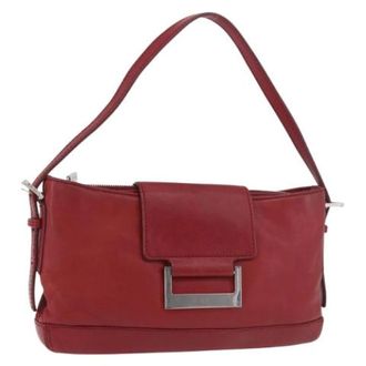 Loewe Pre-owned Accessory Pouch - Dames - Vintage Handtas - Rood - ONE Size - Leer - Vintage