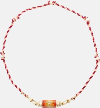 Marie Lichtenberg 14kt gold necklace with diamonds