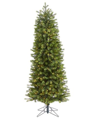 Nearly Natural 6.5Ft. Slim Colorado Mountain Spruce Artificial Christmas Tree