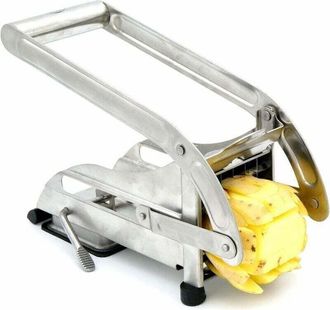 OEM Cortador De Patatas Manual De Acero Inoxidable: 4 Cuchillas Intercambiables, Colores Brillantes (rojo, Azul, Amarillo, Verde), Ideal Para Patatas Y Ve