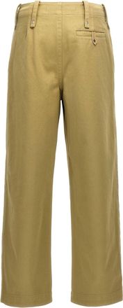 Burberry Cotton Trousers - Khaki