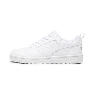 Puma Puma Unisex Adults Rebound V6 Low Sneakers, Puma White-Cool Light Gray, 10.5 UK