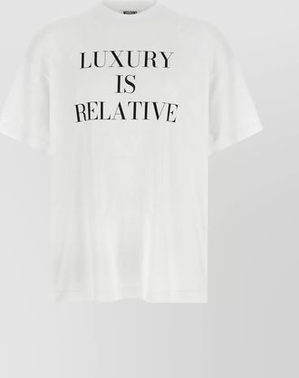 Moschino cotton printed short-sleeve t-shirt