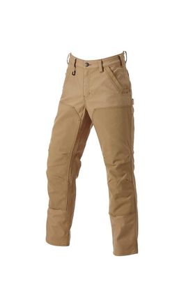 Strauss Double Front Work Pants e.s.iconic in Almond Brown at Nordstrom, Size 31 X 32