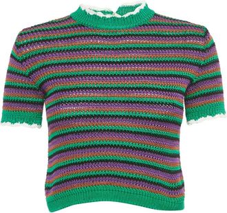 Miu Miu Top a righe - Verde