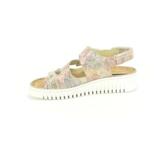 Waldläufer Schoenen, Dames, Veelkleurig, 33 1/2 EU, Multicolor Sandaal met 3 Velcro-straps