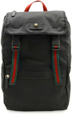 Gucci Pre-owned Canvas Rugzak - unisex - Vintage Rugzakken - Zwart - ONE Size - Vintage