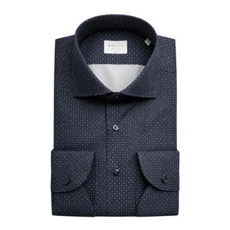 Xacus Tailor Fit Shirt - Heren - Zakelijke Overhemden - Blauw - M - Leer - Overhemden