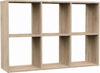 OEM Estanter&iacute;a Sonoma Oak De 2x3 Compartimentos Para Libros Y Juguetes: Universal, Funcional, Ideal Para La Habitaci&oacute;n De Un Ni&ntilde;o O El Sal&oacute;n