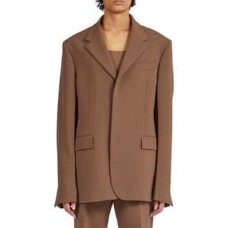 Ferragamo Clay Tailored Blazer Jacket, Brand Size 46 ( US Size 36 )