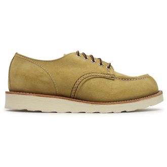 Red Wing Shoes Shop Moc Oxford Roughout Leather Mens Comfort Shoes - Hawthorne - Size:UK 10.5