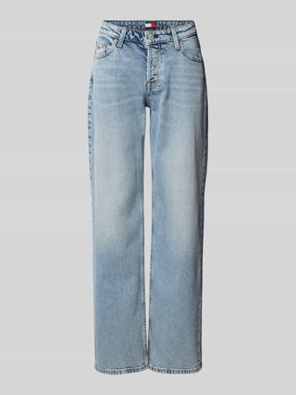 Tommy Jeans Straight Fit Jeans aus Baumwoll-Mix Modell SOPHIE in Hellblau, Gr&ouml;&szlig;e 25/30