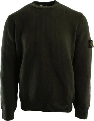 Stone Island K2S155100049S00A2 Sweater - Heren - Ronde hals truien - Groen - L - Katoen - Truien & Vesten
