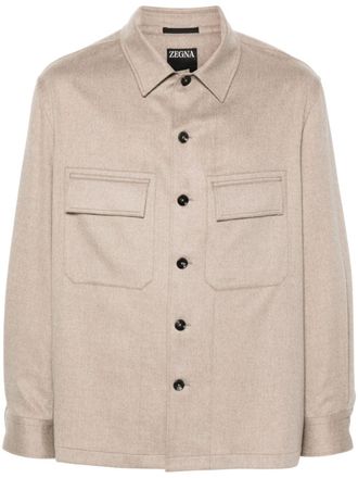 Ermenegildo Zegna Camicia in cashmere - Toni neutri
