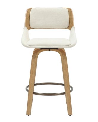 Worldwide Home Furnishings Mid-Century Modern Counter Stool With Swivel