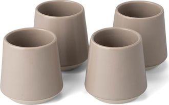 Fable Interiors The Cups Set of 4 Cups in Desert Taupe at Nordstrom